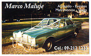 Arriendo de autos para matrimonios